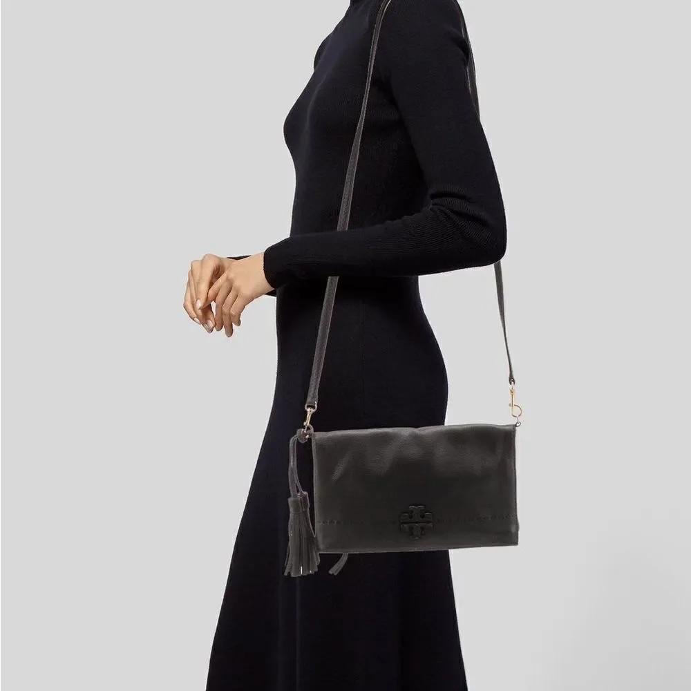 Tory Burch Black Leather Crossbody Bag